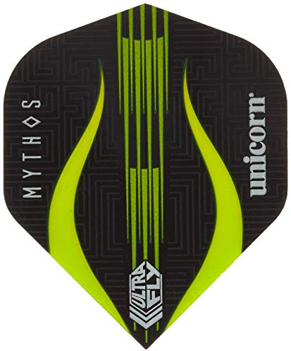 Unicorn Ultrafly Dart-Flights, Mythos, Minotaur-Limetten-Design, Ultra-strapazierfähiges 100-Mikron-Polyester-PET | große Flügelform