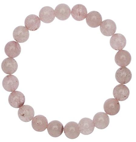 Unique Chakra Buddha Damen Perlenarmband echter Rosenquarz 8mm Perlen Energiearmband Heilsteine dehnbar Juweliers Qualität