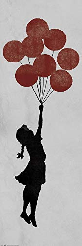 Banksy Poster Girl Floating Türposter (53cm x 158cm) + Ü-Poster
