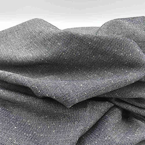 Kt KILOtela Tweed Jackie Stoff Meterware - Silbermetallische Fäden - 100 % Polyester - 148 cm Breite - Mode, Bekleidung, Nähen, Grau
