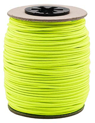10m Jalousieschnur 1,4x1mm Plissee Rollo Zugschnur Schmuckkordel Farbwahl, Farbe:neongelb