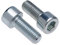 Viti a Testa Cilindrica M4 Classe Strenght Sleel 8.8 (Quantità da 50) Zincato Esagonale Brugola Filettati Fasteners Cilindrico Heavy Duty Certificato Standard DIN912 (4mm x 16mm)