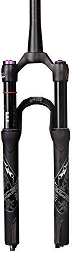 TYXTYX Suspension Bicycle Fork Downhill，Fork 26 27.5 29 Mountain Bike Air Fork Stroke 120mm Suspension Fork,Black-27.5inch