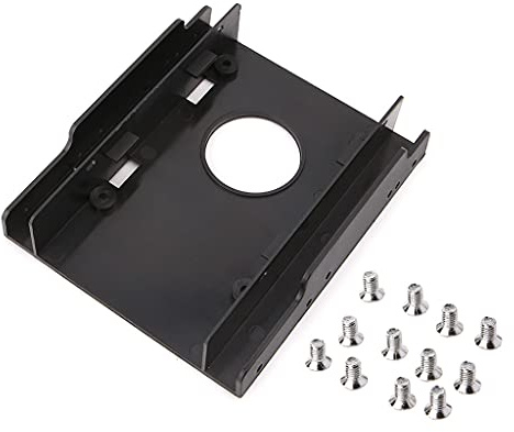 Ocobudbxw Desktop Chassis 2.5 inch to 3.5 inch Hard Drive Adapter HDD SSD Converter Mounting Bracket Plastic Holder Storage Bar