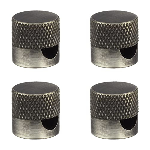 AMARCORDS - 4 Aluminium Deckenpins mit sichtbarer Kabelanpassung. Deckenbefestigung für Lampen und Aufhängungen. Farbe TITAN