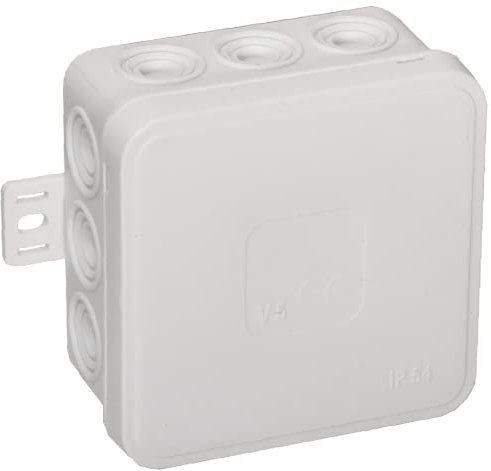 ORNO JB-13803 Abzweigdose Aufputz IP54 12 Kabeleinführungen 85x85x41mm 1 Stk. (Weiß)