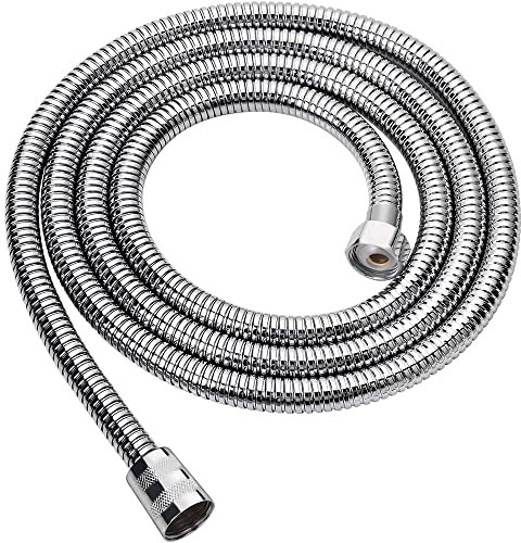 Weirun Shampoo Bowl Hose 47 Inches for Salon Faucet Sink,Handheld Shower Head Hose,Bidet Sprayer Hose,Shower Spray Head Hose Extension Replacement Parts for Portable Salon Bed Sink,Chrome