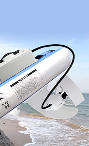 DGLUYUDV Elektrische motorisierte Flosse, 24 V, 12 kg, Schub, 360 W, bürstenloser Motor mit Propeller, Batterie und Fernbedienung, elektrisches Surfbrett für Kajak, Angelboot, Paddelbrett,