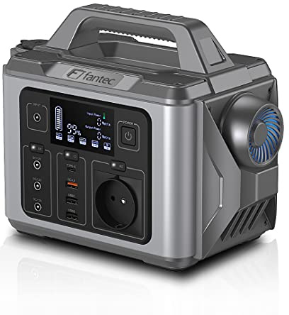 FANTEC PGS-300 Powerstation & Solargenerator 300W 296Wh maximal 600W für 230V AC & USB QC3.0 max. 18W & PD3.0 max. 45W & 12V max.96W