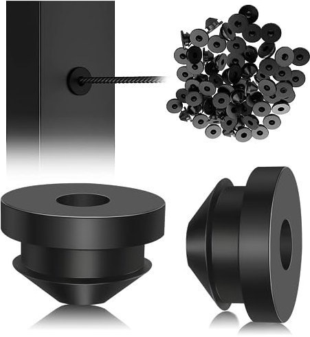 200 Pack Cable Railing Kit Rubber Grommets Protector Sleeve