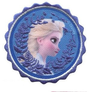 Disney Frozen Die Eiskönigin 'Elsa & Anna 2' - bestickte Aufnäher zum Aufbügeln, Größe: 7,1 x 7 cm …