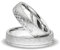 Kolibri Rings Eheringe Verlobungsringe Eismatt Silber 925 5 Zirkonia Steine Set - Gratis Gravur und Etui