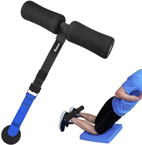 Bosaen Nordic Hamstring Curl Gurt, Nordic Curl Strap mit starker & rutschfester Metallschnalle, verstellbarer Oberschenkel-Curl-Gurt hält 190 kg für Kniesehnen-Curls, Sit-ups, spanische Kniebeugen,