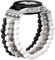 Newlibery Naturstein Armband Kompatibel mit Samsung Galaxy Watch 7/6/5/4 40mm 44mm, 6/4 Classic 43mm 47mm 42mm 46mm Watch 5 Pro 45mm, 3 41mm, 20mm Elastisch Handgefertigter Armbänder Damen