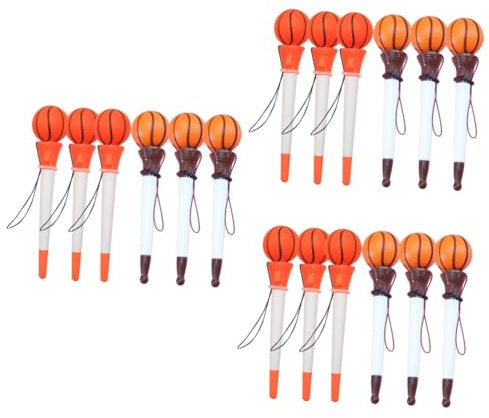 NUOBESTY 18pezzi Penne Sfera Aesthetic Tema Basket Regali Sportivi Per Feste e Scuole Scrittura Con Inchiostro Design Leggero e Creativo