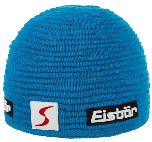 Eisbär Auri Skipool Beanie Strickmütze Wollmütze Wintermütze Skimütze Damen/Herren - Made in Austria mit Futter, Futter Winter Herbst-Winter - One Size Royalblau