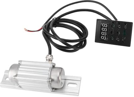 Concrete Vibrator Vibration Motor, 7500RPM DC 12V Electric Vibrating Motor with Speed Controller, Aluminum Alloy Brushless Mini Concrete Vibrator (15W)