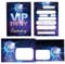 Minkocards 12 Einladungskarten incl. 12 Umschläge zum Geburtstag Kindergeburtstag VIP Disco Jungen Mädchen Jungendliche Erwachsene Einladung Geburtstagseinladungen