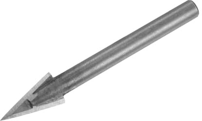 uxcell 30 Degree V-Groove Router Bit 10mm Dia with 6mm Shank, Alloy Carbide Tipped V Grooving Bit for Marble Jade Woodworking