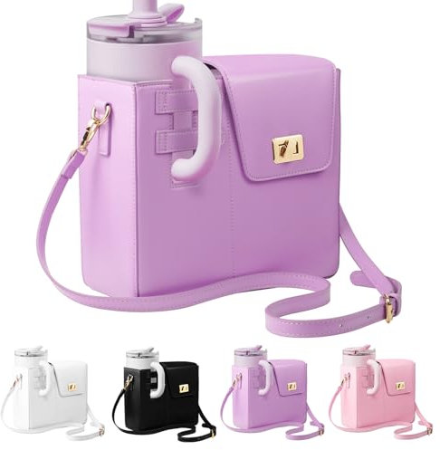 LUOJINYI Sac de Transport pour Stanley Cup, Sac Stanley Cup avec Compartiment et Bandoulière Réglable, Sac à Main pour Stanley Cup, Stanley Cup Accessories, pour la Plupart des Bouteilles d'eau