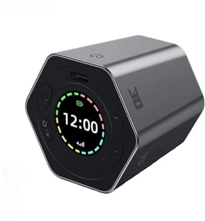 Losueeun Digitaler mit Uhr, Magnetisch, für die Küche, Sechseckig, für Lernen, Kochen, Trainieren, Einfach zu Bedienen, Magnetisch