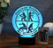 Personalisierte Feuerwehrmann LED Lampe – Geschenk für Feuerwehrmänner & -frauen – Nachtlicht mit Name – LED Tischlampe mit Gravur – Feuerwehr Deko zum Geburtstag