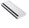 NIRNHYRUR Cache-Trou de Bureau Passe-câbles rectangulaire en Alliage d'aluminium for Table d'ordinateur, avec Brosse, for Rangement de câbles, Couvercle de Sortie, boîtier de Surface (Blanc)(White)