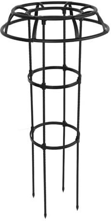 Tnfeeon Kletterpflanzenstütze, Stahlrahmen und Kunststoff, für Rosen und Kletterpflanzen, 50 cm Durchmesser, Ideal für den Innen- und Außenbereich (3 Schichten)