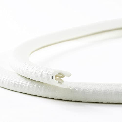 EUTRAS [3m] Kantenschutz 1-2 mm weiß – hält ohne Kleber – perfekt für Bleche und Autotüren – schützt und entschärft Kanten – Beste Industriequalität Made in Germany