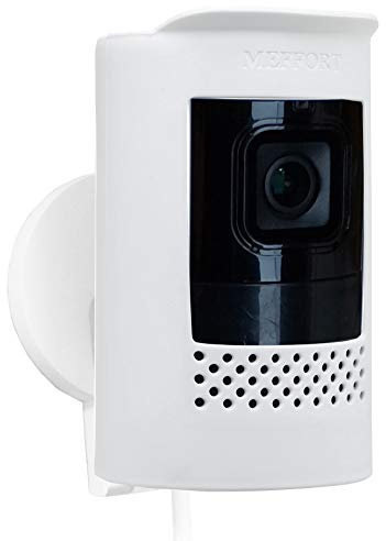 Silicone Skin Case Cover Sun Glare, UV & Weather Protection Skins Cover Compatible for All-New Ring Stick Up Camera Wired - White (1 Pack)