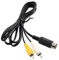RUITROLIKER 6ft AV RCA Audio Video kabel für Master system Genesis 1