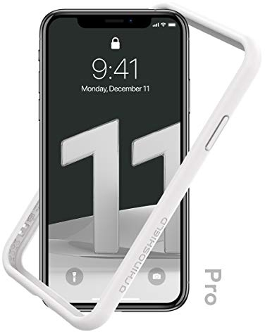 RhinoShield Bumper Case kompatibel mit [iPhone 11 Pro] | CrashGuard NX - Stoßdämpfende Schutzhülle im schlanken Design - 3.5 Meter Fallschutz - Weiß