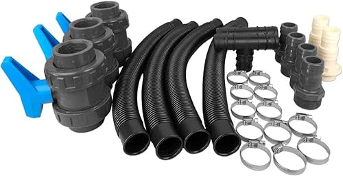well2wellness® Easy Pool Bypass Set ohne Kleben für Solarheizung, Wärmepumpe und Poolheizung