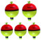 THKFISH Posen Angeln Set 5 Stück Eva Schaum Runden Schweben Angelposen Slip Bobbers Angelzubehr Schwimmer Angelsets 10g (40 * 40mm)