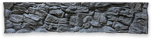 ZooPaul 3D Aquarium Rückwand Struktur grau 200x50 cm
