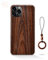 Yidai-Silu iPhone 12 Mini Echtholz Hülle 【FSC zert. Holz mit Aramidfaser, 0,8mm Ultra Dünn】 Holz Back Cover Stoßfest Etui Schutz Case Wood Case für iPhone 12 Mini 5,4” - Schwarz Wood