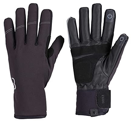 BBB Cycling Fahrradhandschuhe für Damen und Herren Winddicht Wasserdicht Rutschfest Fahrradhandschuhe für den Winter - Schwarz X-Large -ColdShield BWG-37