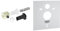 Fischer 551883 WB 9 LV Chevilles sanitaires, Fixation cachée, WC et Bidet Suspendus au Mur avec accès latéral ou par Le Haut & Grohe Set d'Isolation Phonique 37131000 (Import Allemagne)