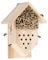 Relaxdays Insektenhotel Holz, Garten & Balkon, Bienenhotel zum Aufhängen, HBT: 27x19x12,5 cm, Insekten Nisthilfe, Natur