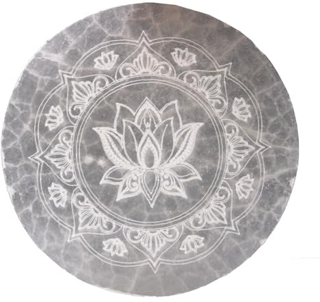 Ancient Wisdom Medium Charging Plate 10cm - Lotus Mandala