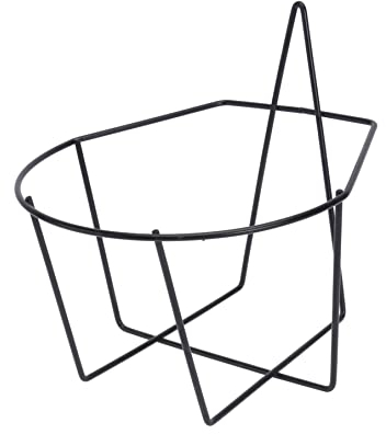 DOITOOL Blumentöpfe Blumentopf Hänger Schwarz 1 Zum Gießen Von Blumenkugeln Mit Haushaltsmontiertem Gestell Für Sukkulenten Eisen Veranda Verwendung Halter Wand Geschmiedetes Hängend