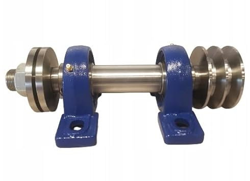 Albero per sega circolare 30 x 250 con puleggia trapezoidale 2 x 13 90 mm, filettatura sinistra UCP 207