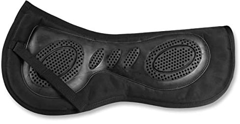 Horses, Memory Foam Pad Schockproof, Weiche und widerstandsfähige Halbschabracke, ideal zum Schutz des Pferdes vor Stößen oder Rückenproblemen (Full, Schwarz)