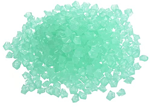 sourcing map 300 Stück leuchtende Steine, 8–10 mm, leuchtende Kieselsteine, Dekoration im Dunkeln, Dekoration, DIY, dekorativ, hellgrün, für Garten, Topfpflanze, Aquarium
