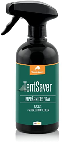 CampFeuer Spray d'imprégnation TentSaver | 500 ml | tentes, pavillons, sacs de transport, tonnelles de page, parasols| protection anti formation de tache, anti saleté | produit imprégnation tente