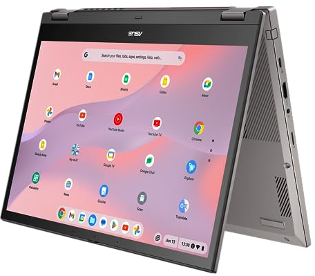 ASUS Chromebook Flip CM3 Laptop | 14 FHD+ 16:10 IPS Touch Display | AMD Ryzen 3 7320C | 8 GB RAM | 128 GB SSD | AMD Radeon | ChromeOS | Tastiera QWERTZ | ZINC