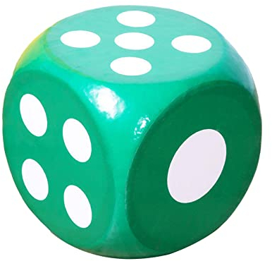 MagiDeal 30cm Weiche Schaumstoff Punktwürfel, Schaumstoff Würfel Spielwürfeln, Lehrmittel Intelligenz Würfelspielen, Schaumstoffwürfel für Kinder, Grün