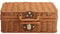 BEIJIALY Weiden-Picknickkorb, Retro-Weidenkorb, Rattan-Koffer, Aufbewahrungskorb, Gewebter Korbgeflecht, Vintage-Koffer, Gewebter Aufbewahrungskorb, Requisitenbox, Geschenkkorb für Camping,(L)