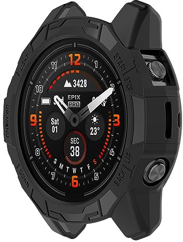 Muovrto Hülle für Garmin epix Pro (Gen 2) 47mm,Soft Protector Schutzhülle Hülle Smartwatch Gehäuse für Garmin Fenix 7/Fenix 7Pro