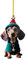 YEJAHY Hundeschmuck Für Den Weihnachtsbaum, Lustig Hunde Hängende Zubehör, Schlüsselanhänger, Charm-Anhänger aus Acryl, Weihnachtsdekoration Für Party, Weihnachten Geschenk (B)